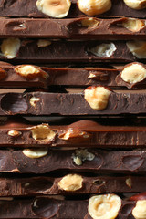 Naklejka premium chocolate with nuts