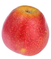 Red Delicious apple on white