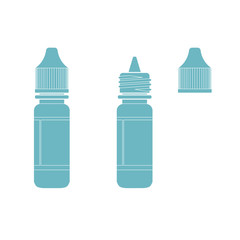 Eye Drop Bottle Isolate On White Background vector

