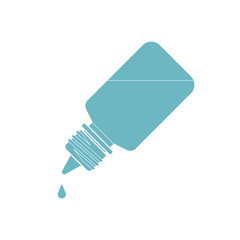 Eye Drop Bottle Isolate On White Background vector
