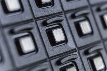 Outdoor modular LED panels on the stage