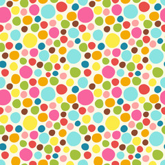 Seamless pattern. Cute polka dot texture. Hand drawn doodle © C Design Studio