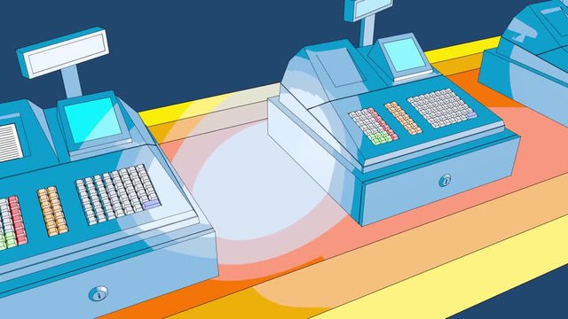 Money comes to the cash register