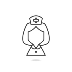 Nurse icon vector