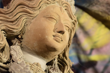 Sculpture of goddess durga