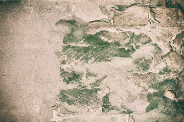 Old cracked plaster wall texture background