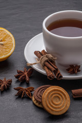 white tea cup