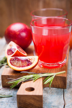 juice of red orange fruit