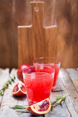 juice of red orange fruit