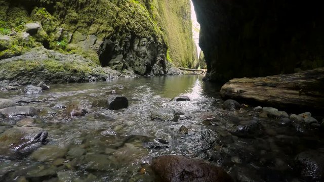 Water Flowing in Oneonta Gorge