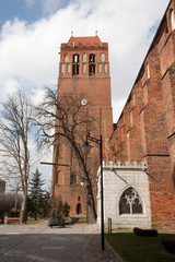 Fototapeta na wymiar Zabytkowy zamek i katedra w Kwidzynie, Polska 