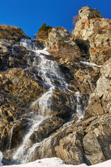 Fototapeta na wymiar Waterfall at springtime