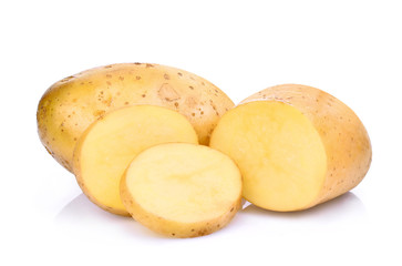 Potato isolated on white background.