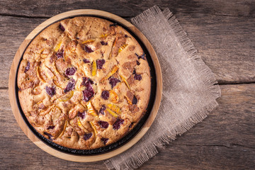 Homemade apple pie