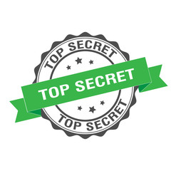Top secret stamp illustration