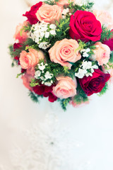 beautiful fresh flower on wedding
