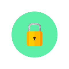 Padlock vector concept