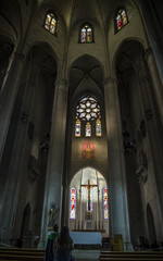 Fototapeta premium Church of the Sacred heart of Jesus in Barcelona, Spain