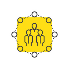 BUSINESS Team yellow mark icon