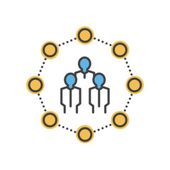 BUSINESS Team flat icon