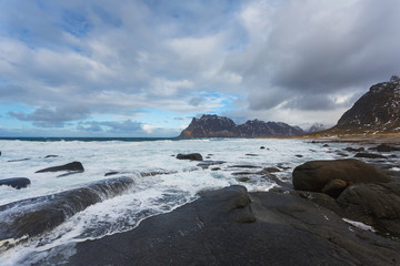 The famous beach of Lofoten