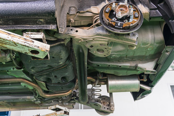 Shot from under the car