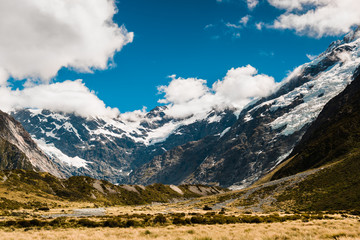 Mount cook from the Hooker Valley, Mt cook is New Zealand highest Mountain