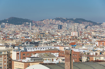 Panoramic view of Barcelona