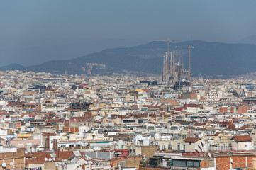 Panoramic view of Barcelona