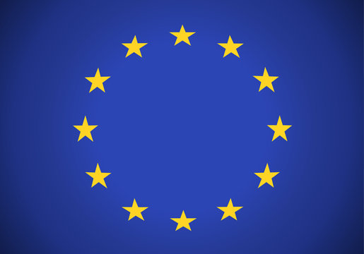 eu, european union flag vector illustration background