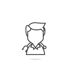 Doctor icon vector