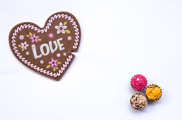 sweets, chocolate, heart, background