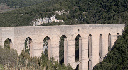 The Towers Bridge. Umbria, Spoleto, Italy