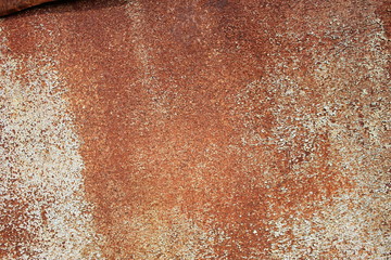rusty sheet of iron with holes