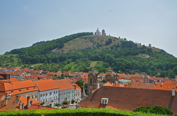 Panorama of the town of Mikulov