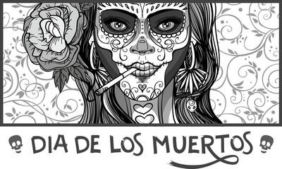 sugar skull woman