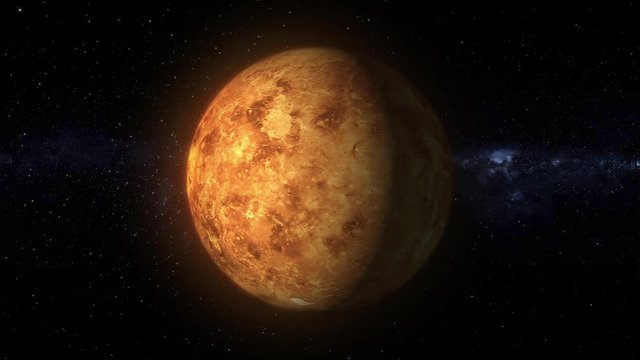 animation of the planet Venus