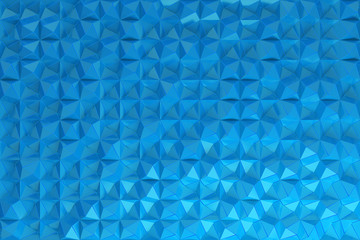 Pattern of blue pyramid shapes