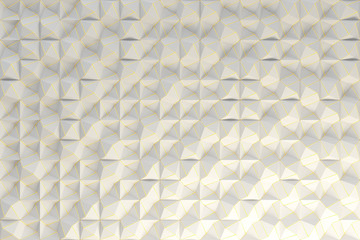 Pattern of white pyramid shapes