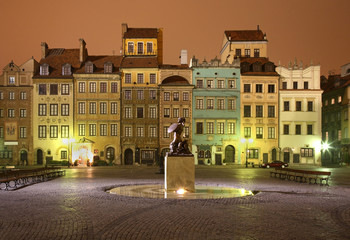 Market square in Warsaw. Poland
