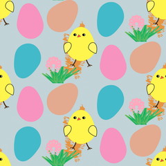 декоративный пасхальный узор бесшовный 