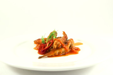 Fish in tomato sauce