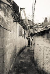 shantytown in Seoul, Korea