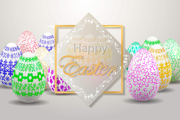 Happy Easter  greeting card 