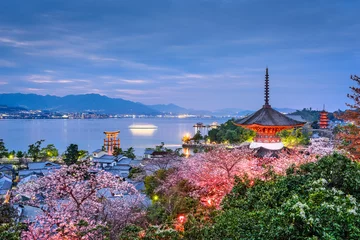 Gordijnen Miyajima, Japan in Spring © SeanPavonePhoto