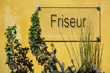 Obraz premium Schild 233 - Friseur
