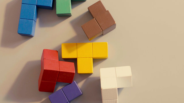 The colored cubes