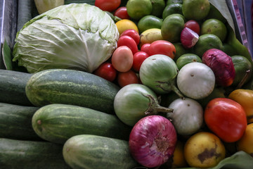 vegetables on a local market in Thailand
