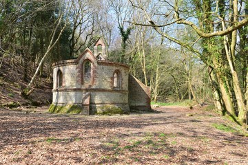 The ruins of Bedham church which also used to be a school until 1925.