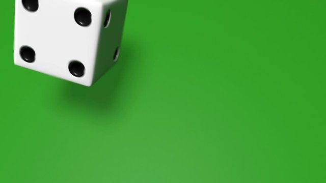3D dice roll loop with alpha channel